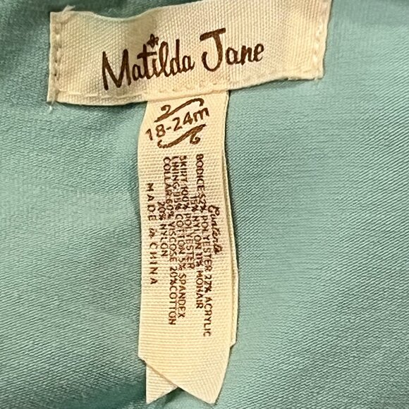 Matilda Jane Sparkle & Ruffle Dress, Mint Green, 18-24 mo - Picture 3 of 11